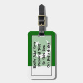 パキスタン国旗の個人簡単ID ラゲッジタグ (正面縦)