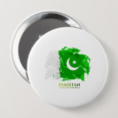 パキスタン国旗の独立記念日 缶バッジ (正面&裏面)