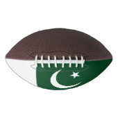 パキスタン国旗を持つ愛国的なアメリカンフットボール アメリカンフットボール (正面)