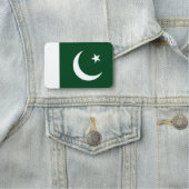 パキスタン国旗を持つ愛国的な名前タグ 名札 (インサイチュ)