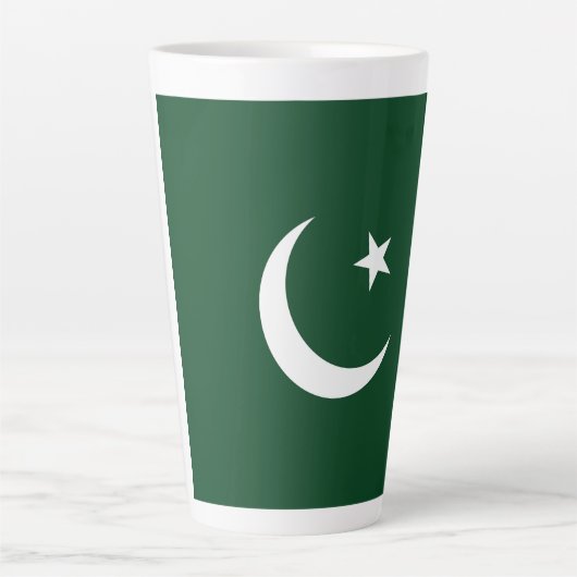 パキスタン国旗 カフェラテマグ (正面)