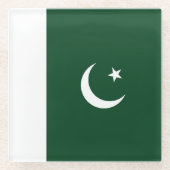 パキスタン国旗 ガラスコースター (正面)