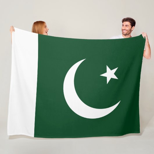 パキスタン国旗 フリースブランケット (インサイチュ)