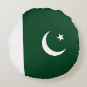 パキスタン国旗 ラウンドクッション (正面)
