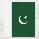 パキスタン国旗 ワインラベル (シングルラベル)