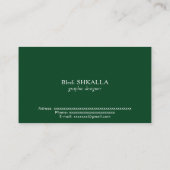 パキスタン国旗 名刺 (裏面)