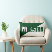 パキスタン愛国国旗で色を変えた夢 ランバークッション (椅子)