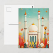 パキスタン旅行 ポストカード (正面/裏面)