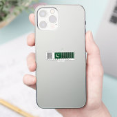 パキスタン製バーコードフラグデザイン シール (スマートフォン)