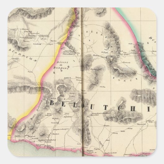 パキスタン、アジア80 スクエアシール (正面)