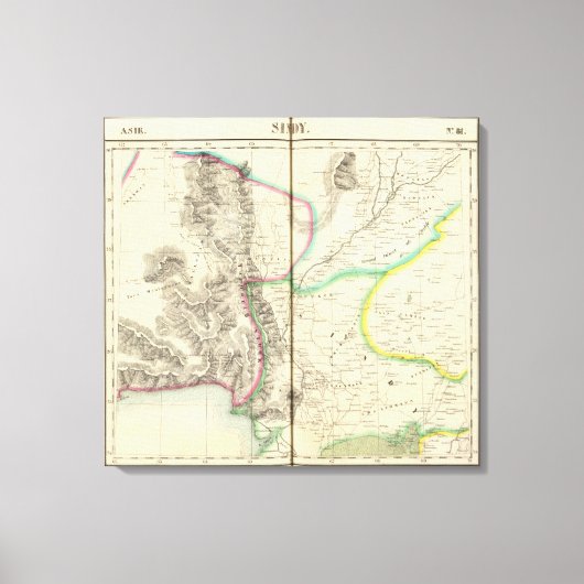 パキスタン、アジア81 キャンバスプリント (正面)