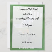 パキスタン イラスト旅行地図 招待状 (裏面)