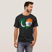 パキスタン – インドハート Tシャツ (正面フル)