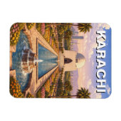 パキスタン・カラチ旅行 マグネット (横)