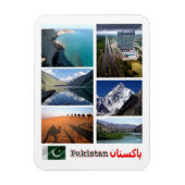 パキスタン – モザイク – マグネット (縦)