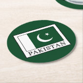 パキスタン ラウンドペーパーコースター (アングル)
