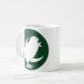 パキスタン《鳥》ハヤブサパキスタン国家動物国旗 コーヒーマグカップ (正面左)