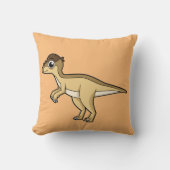 パキセファロザウルスの可愛いイラストレーション クッション (正面)