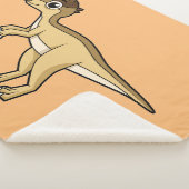 パキセファロザウルスの可愛いイラストレーション シェルパブランケット (3/4)