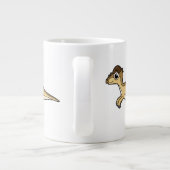 パキセファロザウルスの可愛いイラストレーション ジャンボコーヒーマグカップ (裏面)