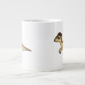 パキセファロザウルスの可愛いイラストレーション ジャンボコーヒーマグカップ (正面)