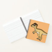 パキセファロザウルスの可愛いイラストレーション ノートブック (内部)