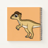 パキセファロザウルスの可愛いイラストレーション ノートブック (裏面)