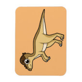 パキセファロザウルスの可愛いイラストレーション マグネット (縦)