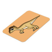 パキセファロザウルスの可愛いイラストレーション マグネット (左側)