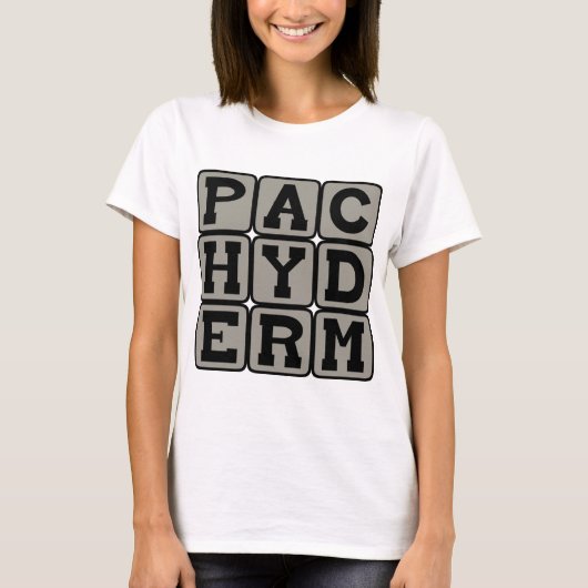 パキダーム、象 Tシャツ (正面)
