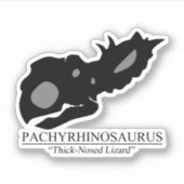 パキヒノサウルススカル シール (正面)