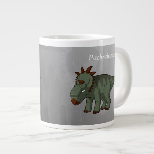 パキヒノサウルス恐竜 ジャンボコーヒーマグカップ (正面右)