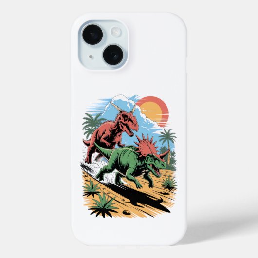 パキリノサウルスがカルノタウルスを追い越す Case-Mate iPhoneケース (裏面)