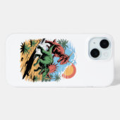 パキリノサウルスがカルノタウルスを追い越す Case-Mate iPhoneケース (裏面 (横))