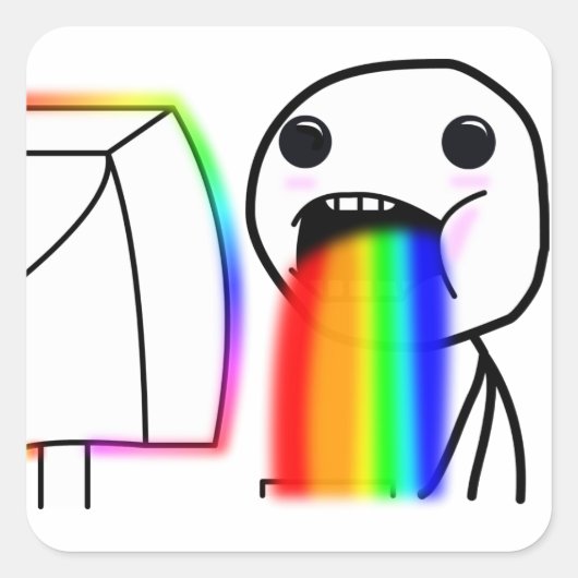 パキング虹のシール スクエアシール (正面)