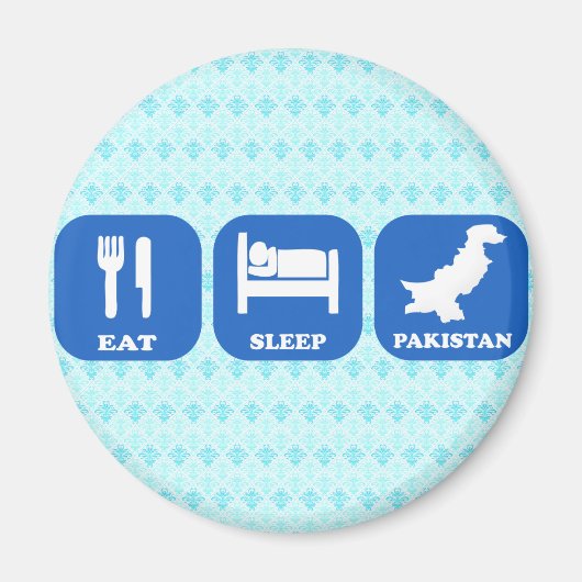 パキ食べスプ睡眠 マグネット (正面)