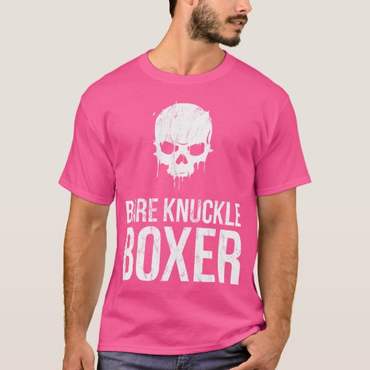 パギリスト素拳のための裸ナックルボクサーTシャツ Tシャツ (正面)
