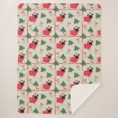 パギークリスマスシェルパ毛布 シェルパブランケット (正面)