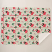 パギークリスマスシェルパ毛布 シェルパブランケット (正面(横))