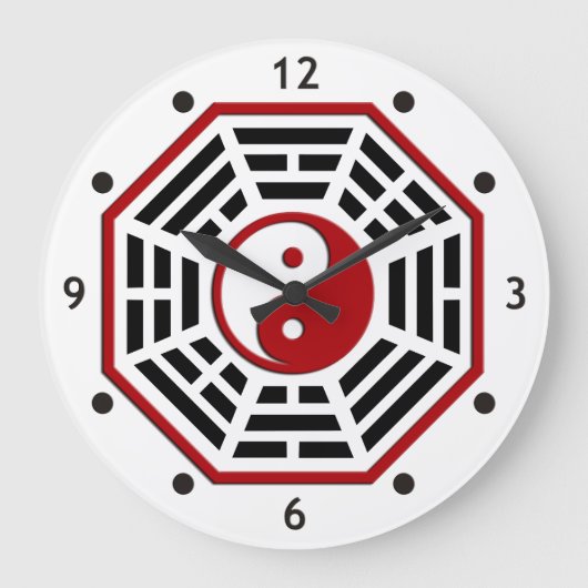 パクア – 時計顔 ラージ壁時計 (正面)