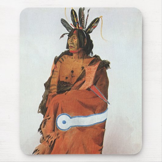 パクトゥワ・チャタ、アリカラウォリアーポートレートバイボドマー マウスパッド (正面)