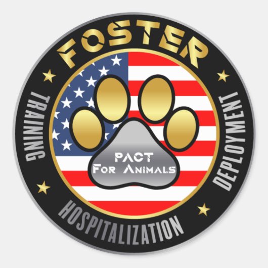 パクトダーククラシックラウンドステッカー ラウンドシール (正面)