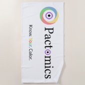 パクトミック。知ってる。お前の。カラー. ビーチタオル (正面)