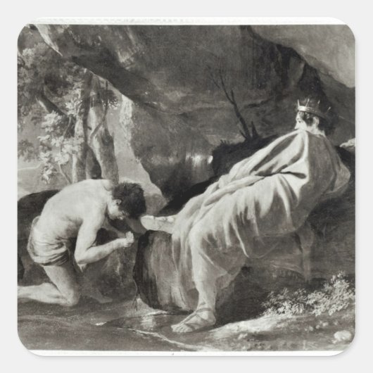 パクトロス川の源のミダス スクエアシール (正面)