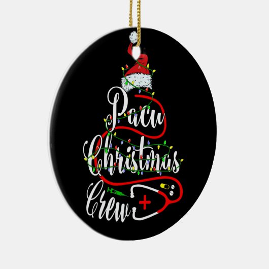 パクナースクリスマスクルーかわいいクリスマスギフト セラミックオーナメント (右)