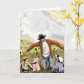 パクロウお父さんのデイカード カード (黄色い花)