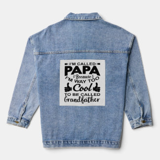 「パクールパTシャツ – 私は呼ばれるにはもうクールいい デニムジャケット