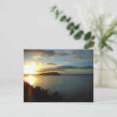 パク山ニュージーランドからのシューアイランドサンライズ ポストカード (スタンド正面)