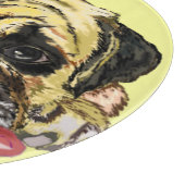 パグおもしろいドッグで切断ボード – あなたの色 カッティングボード (角)