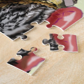 パグおもしろいドッグとのパズル – あなたの色 – 文字 ジグソーパズル (側面)